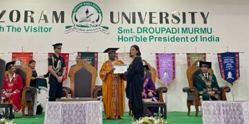 President Droupadi Murmu attend 17th Convocation of Mizoram University