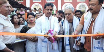 Synthetic football turf at Umakanta Mini Stadium inaugurates