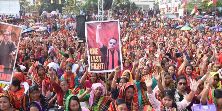 Mega gathering of Tipra Motha