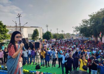 The grand procession organizes by Tripura Trinamool Congress was floated in Agartala