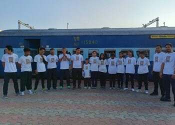 15 players left for Lucknow to participate in the 14th National Kung Fu Championship