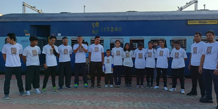 15 players left for Lucknow to participate in the 14th National Kung Fu Championship