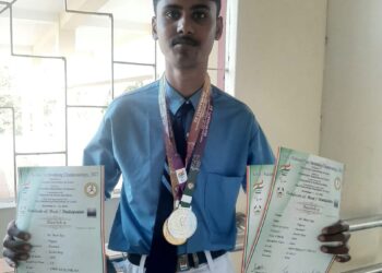 Binit Roy awarded 1 st position in XXII-National Para Swimming Championship