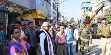 Corporation conduct raids in city, vandalized shops