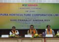 Launching ceremony of agreement between Tripura Horticulture Corporation Ltd and Kerela Agro Machinery Corporation Ltd