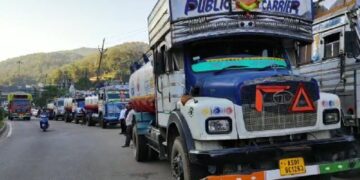 Meghalaya Police Deployed Security to Oil Tankers entering Meghalaya
