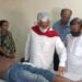 Leader of opposition Manik Sarkar visits GB hospital to inquires injured supporters