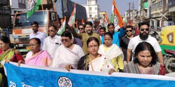 Tripura Pradesh Youth Trinamool Congress organizes Padayatra program