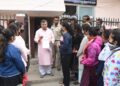 Residents of Sister Nivedita Girls Hostel meet Education Minister