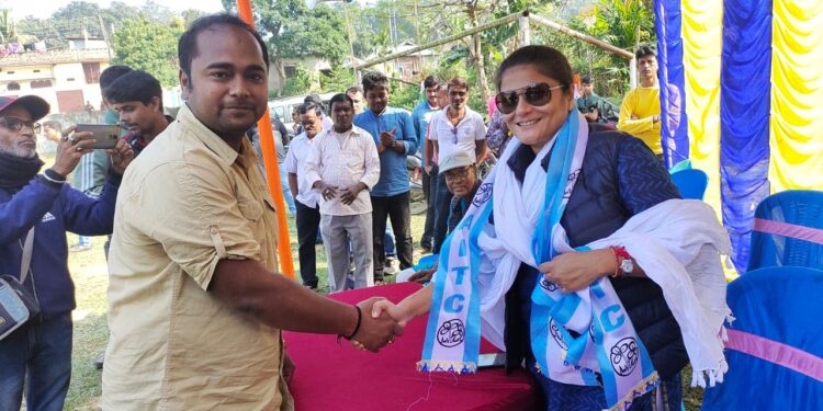 T-10 Cricket Tournament organized by Teliamura Yuva Trinamool Congress