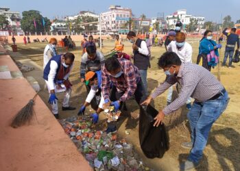 Swach Bharat Abhiyan held after PM visit at Vivekananda Maidan