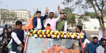National President of BJYM Tejasvi Surya arrived Tripura