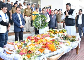 Last ritual of late NC Debbarma performed with full state honors