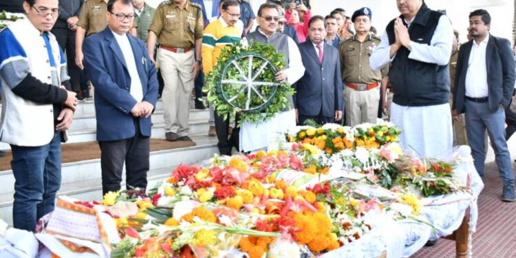 Last ritual of late NC Debbarma performed with full state honors