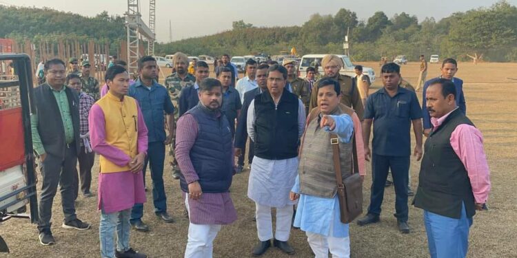 The Chief Minister visits to see preparations before the Union Home Minister’s visit