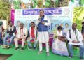 Demonstration march and road meeting organized by Unkoti District Trinamool Congress