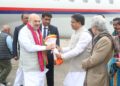 Union Home Minister Amit Shah arrives in Tripura to participate in Jan Biswas Yatra in Dharmanagar and Sabroom