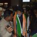 Mithun Chakraborty arrived MBB Airport to participate in Jana Biswas Yatra
