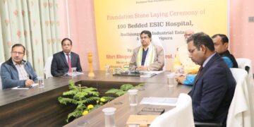CM laid foundation stone of 100-bed ESI Hospital at Bodhjungnagar