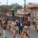 Hundreds of security personnel patrolling in Town Bordwali constituency