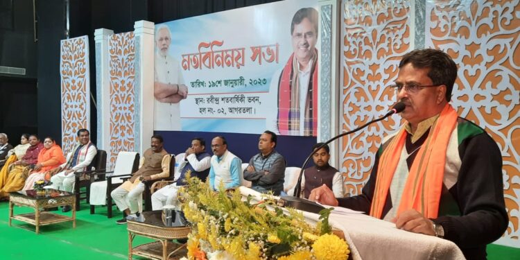 Tripura can become ” Tripura Model” if voting is done wisely -CM