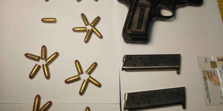 Firearms recovered: 1 arrested