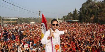 Tipra Motha held election rally at Chakmaghat