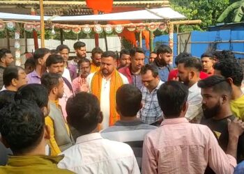 BJP’s election booth office set on fire