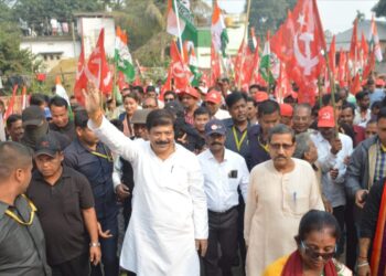 Congress MLA Sudip Roy Barman organizes padayatra