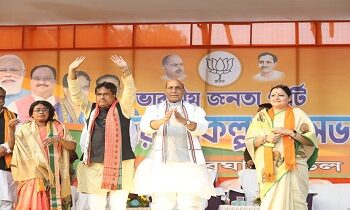 Liberation from the curse of extremism, the welfare of the people has been made possible by BJP, Rajnath Singh claimed