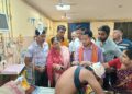 Pratima went to see the injured at GB Hospital