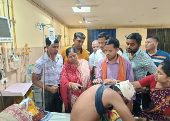 Pratima went to see the injured at GB Hospital