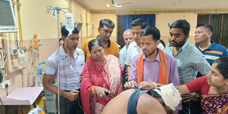 Pratima went to see the injured at GB Hospital