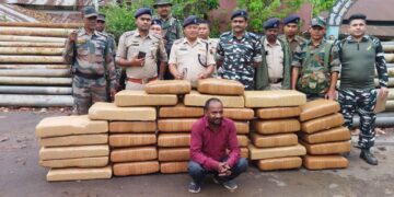 350 kg of ganja seized