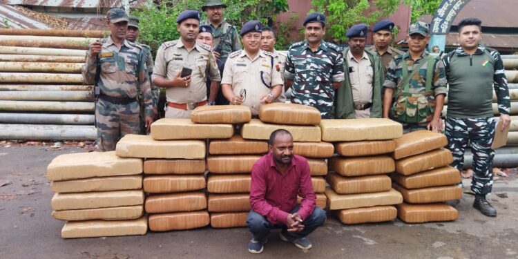 350 kg of ganja seized