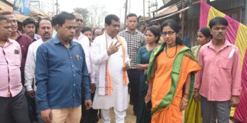 Mayor of Municipal Corporation inspected the construction of open gym