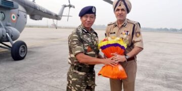 Dr. Sujoy Lal Thaose­n, DG, CRPF Visited Tripura​ Sector Hqr­.​ ​