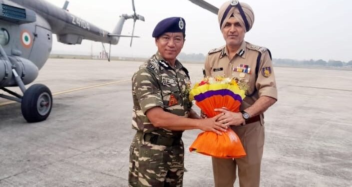 Dr. Sujoy Lal Thaose­n, DG, CRPF Visited Tripura​ Sector Hqr­.​ ​