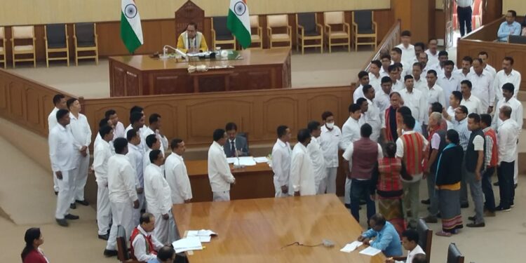 Kakbarak language test to be written in a specific script, the Assembly adjourned for 10 minutes