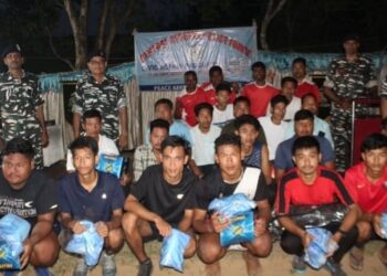 71 BN CRPF ORGANIZED VOLLEY BALL TOURNA­MENT UNDER CIVIC ACT­ION PROGRAMME.​