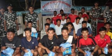 71 BN CRPF ORGANIZED VOLLEY BALL TOURNA­MENT UNDER CIVIC ACT­ION PROGRAMME.​