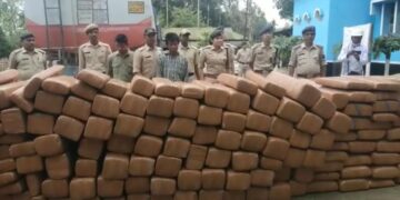 Cannabis worth 6 crore recovered in fuel tanker, two arrested