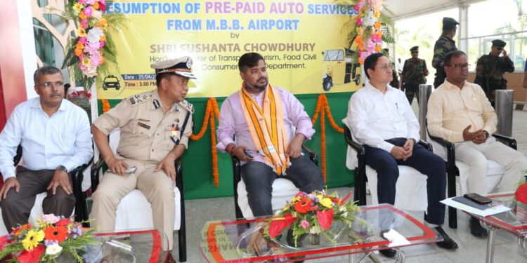 Transport Minister launched resumption programme of prepaid auto service at MBB Airport