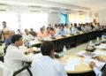 Review meeting under the leadership of the minister