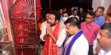 Union Tourism Minister came on a two-day visit to Tripura