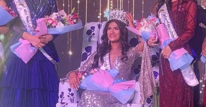 19 yr old Victoria won the title Miss Transqueen India 2023