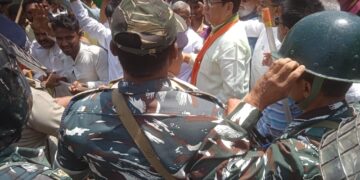 Congress protests in Agartala against disqualification of Rahul Gandhi