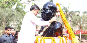 The Chief Minister laid the foundation stone of the statue of Dr. BR Ambedkar
