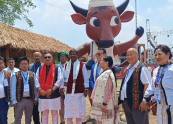 Union Tribal Affairs Minister grace the second day of Hun at Kangpokpi