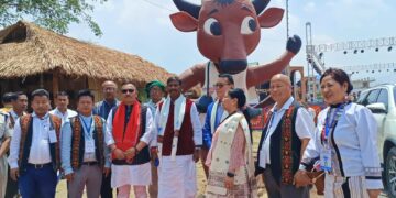 Union Tribal Affairs Minister grace the second day of Hun at Kangpokpi